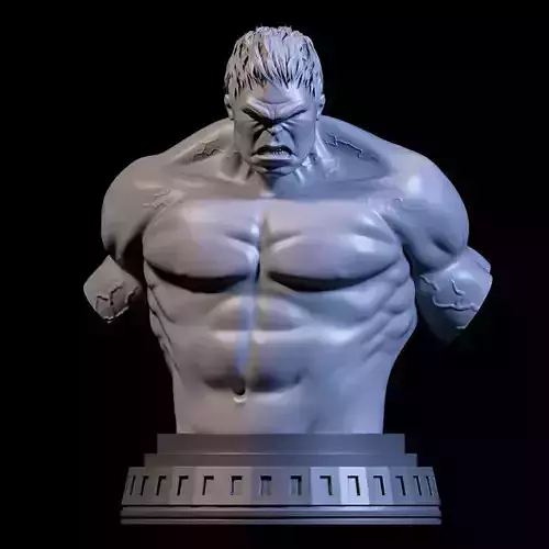 BUST HULK Fanart - Statue 3D print model