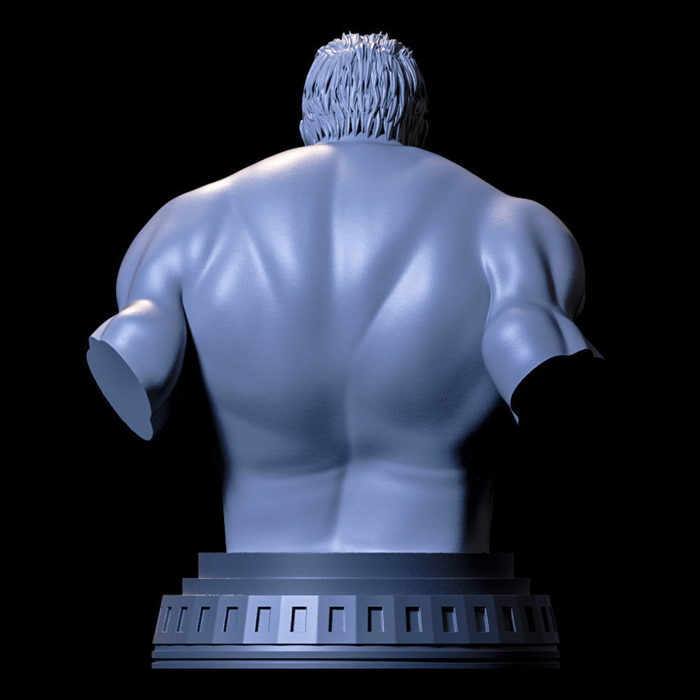 BUST HULK Fanart - Statue 3D print model_2