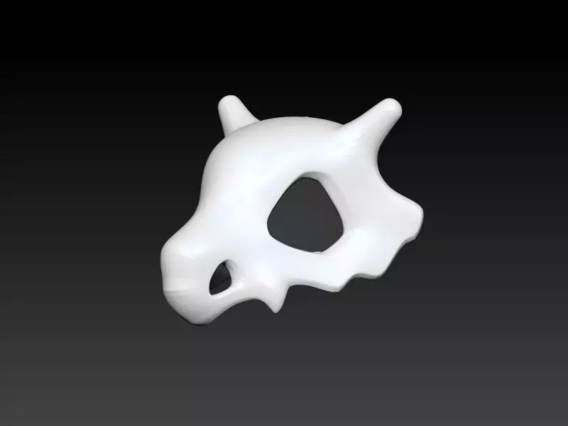 Cubone Skull 3D Print Pokemon 3D print model