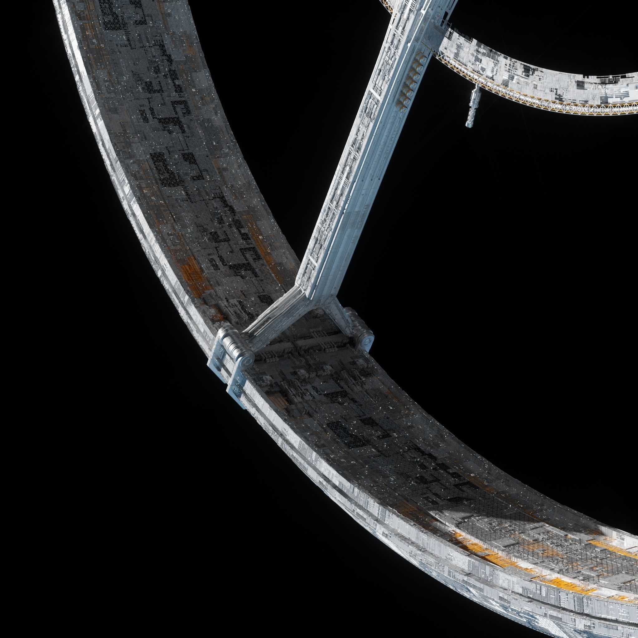 High Detail Orbital Centrifuge Station - C4D Octane 3D model_9