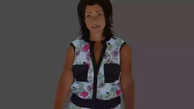 Rigged Female Character 13