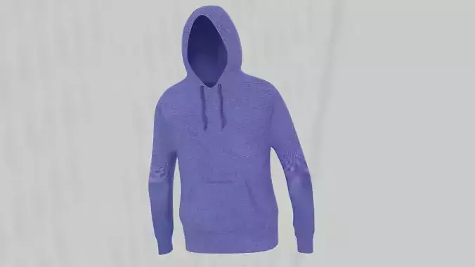 low poly hood hoodie Low-poly 3D model