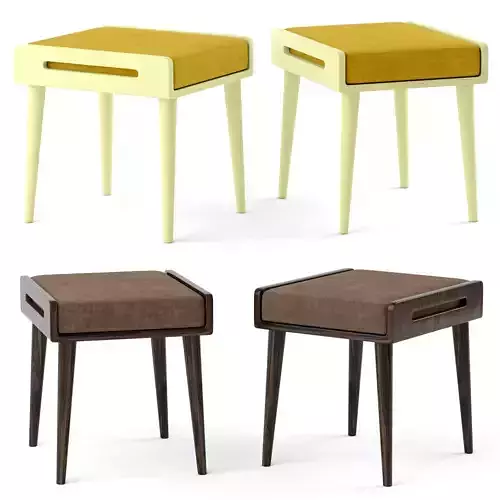 habitable ottoman with 2 colors