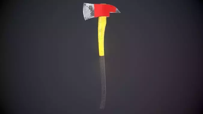 Firefighter Axe Game ready Model