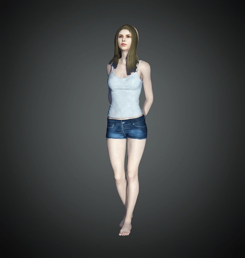Unity Digital Human RH008 Free 3D model_7