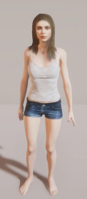 Unity Digital Human RH008 Free 3D model_12