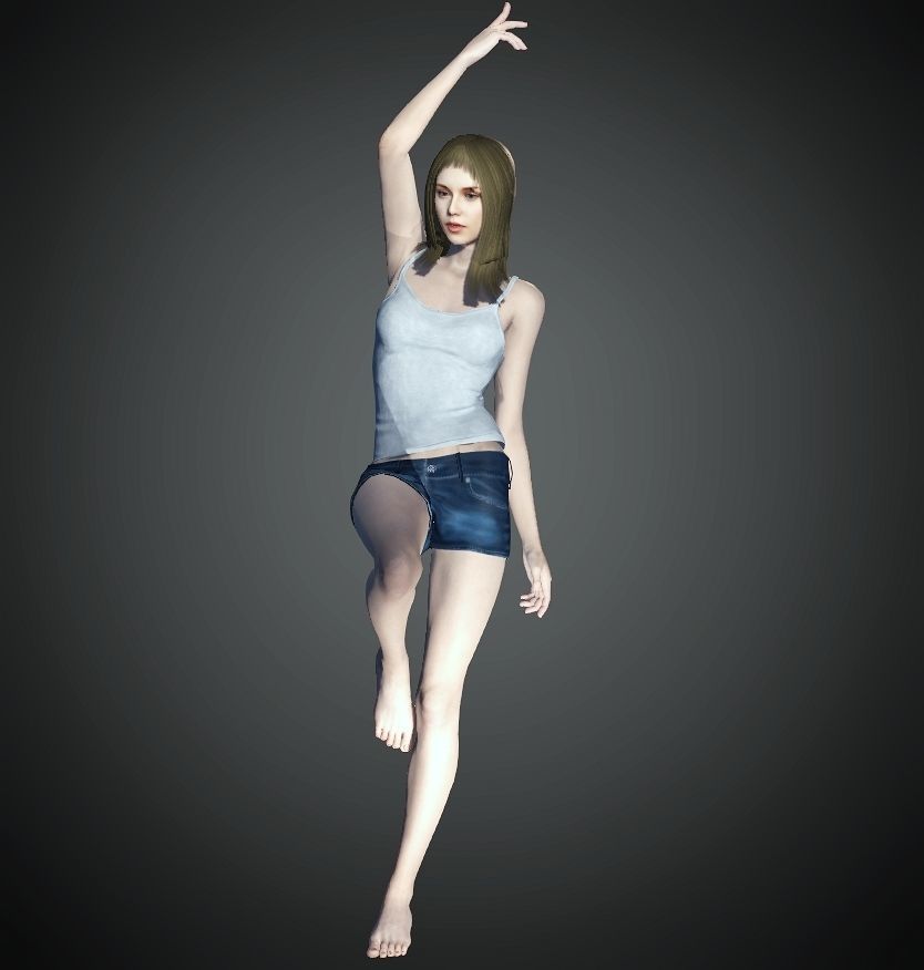 Unity Digital Human RH008 Free 3D model_6