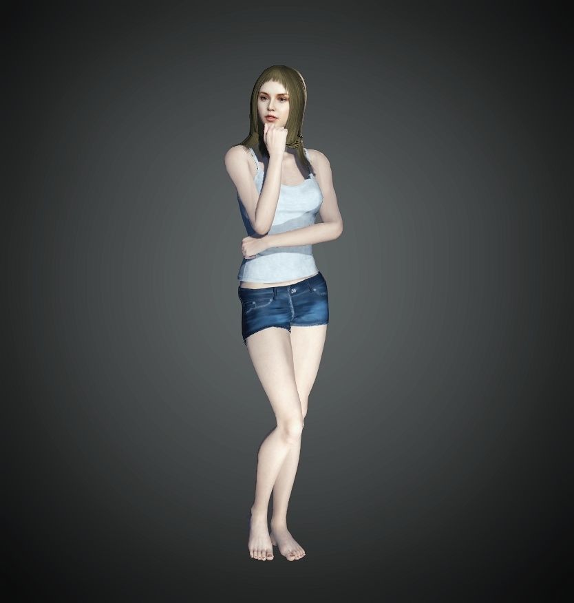 Unity Digital Human RH008 Free 3D model_9