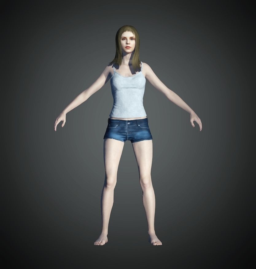 Unity Digital Human RH008 Free 3D model_1