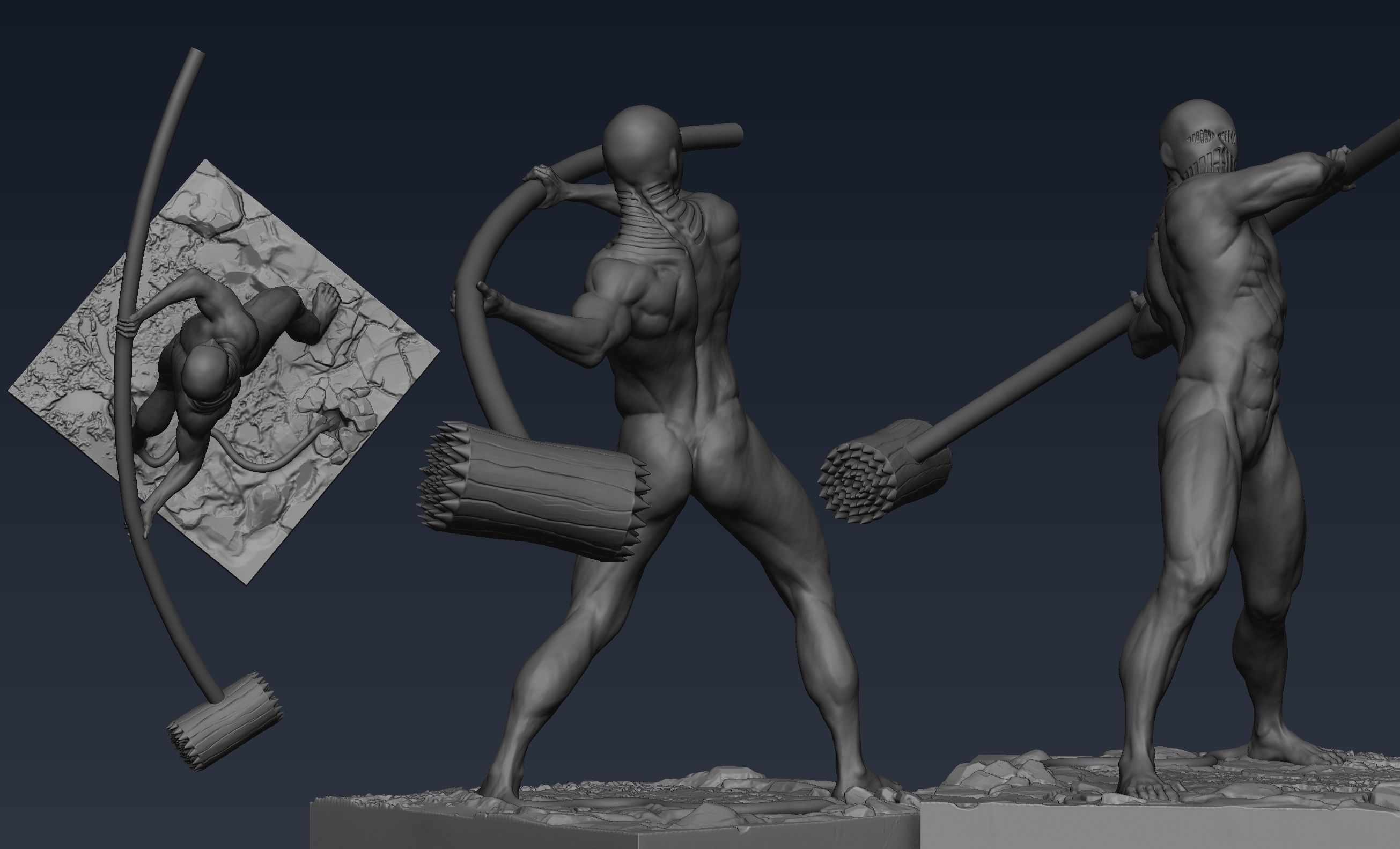 War Hammer Titan fan art 3D print model_1