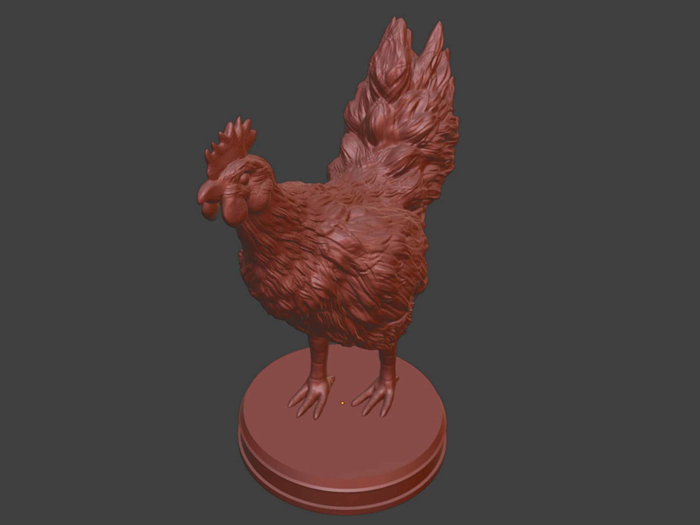 Hen Chicken 3D print model_7