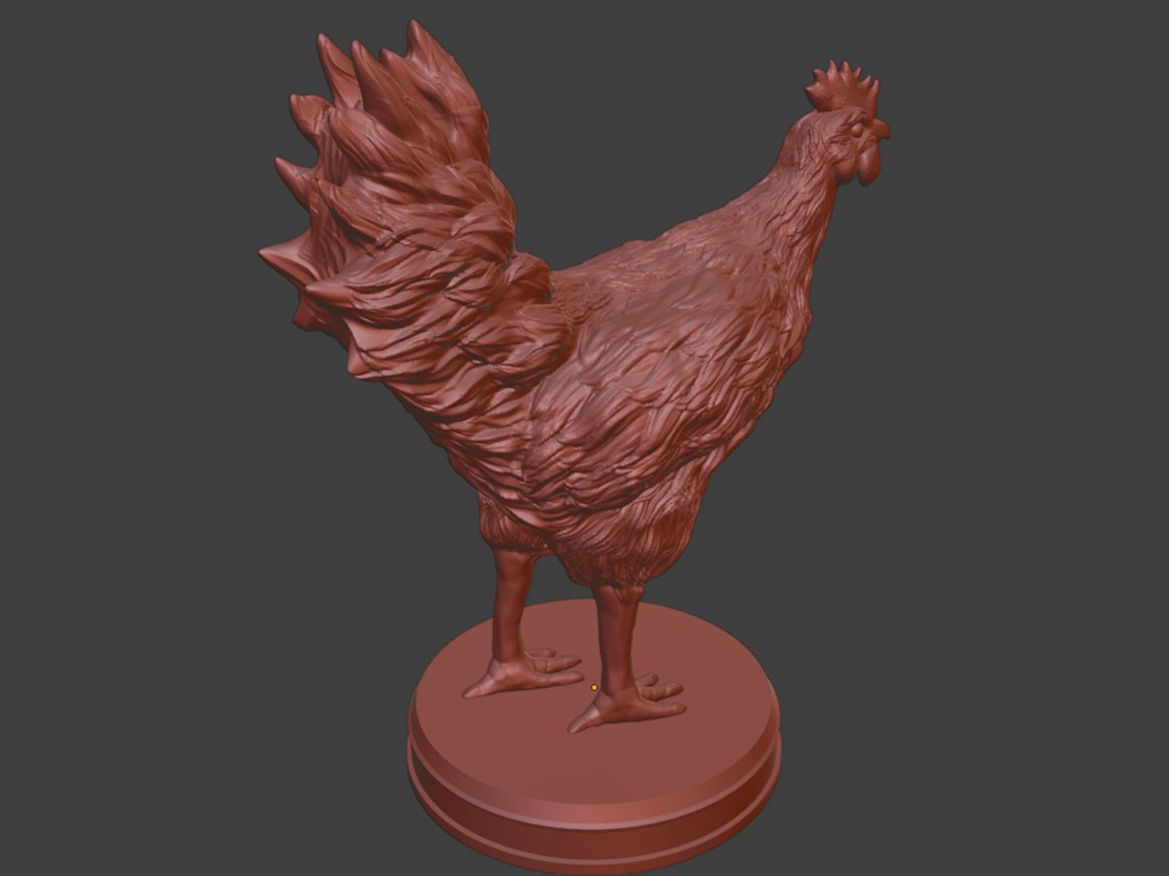 Hen Chicken 3D print model_9