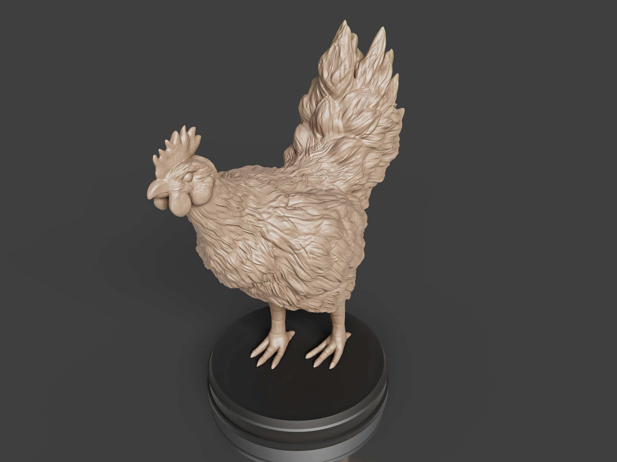 Hen Chicken 3D print model_2