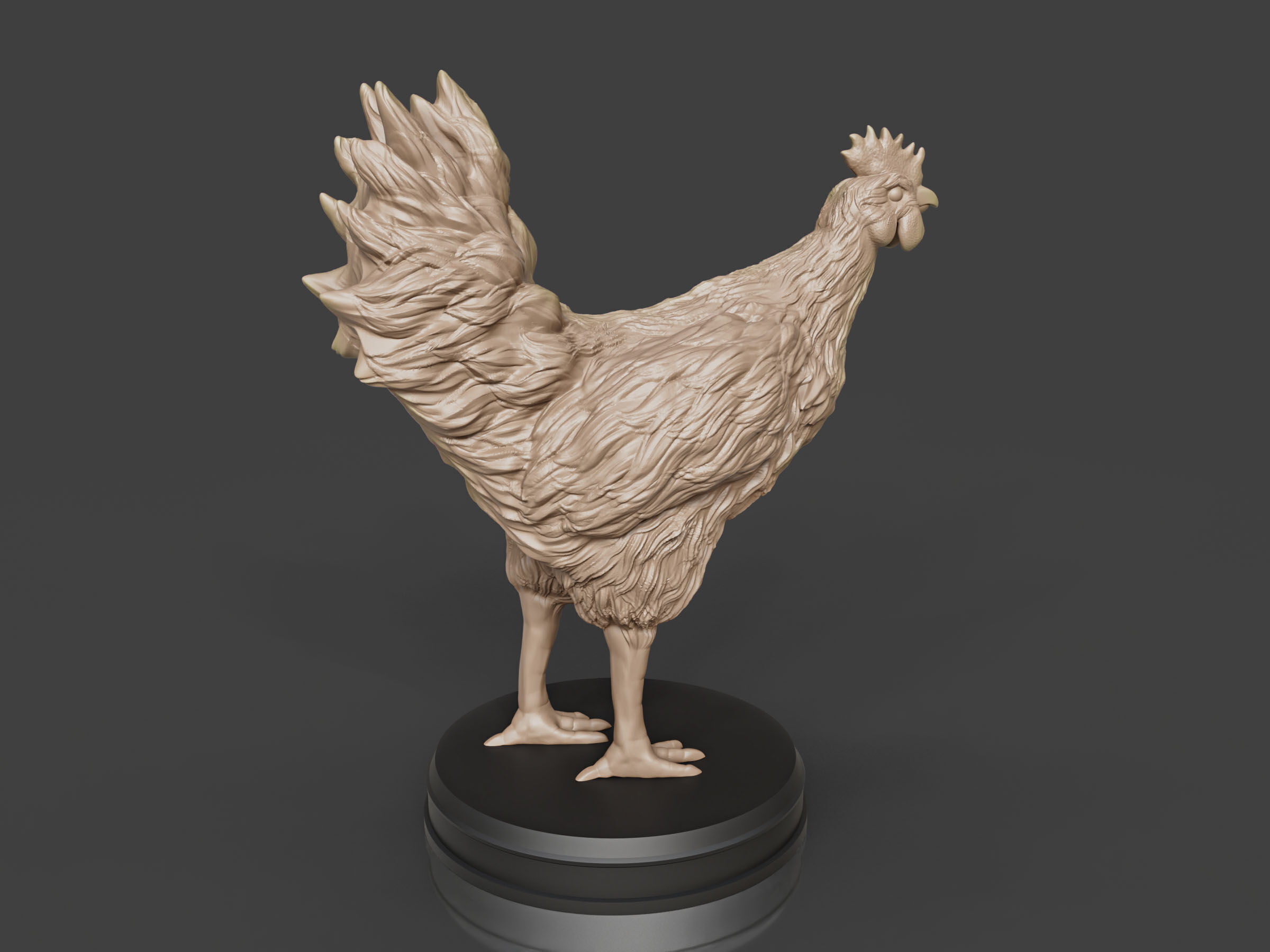 Hen Chicken 3D print model_5