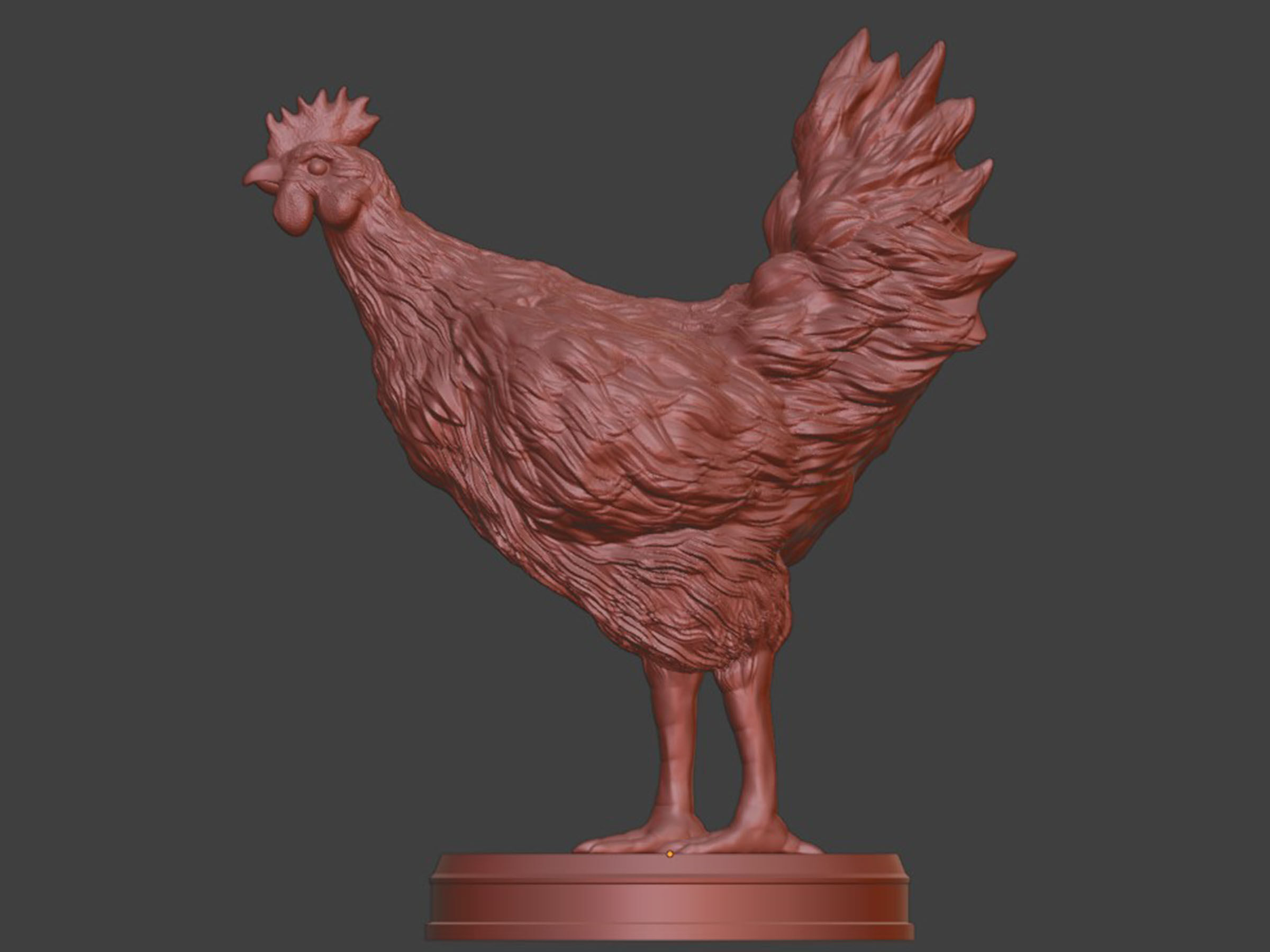 Hen Chicken 3D print model_6