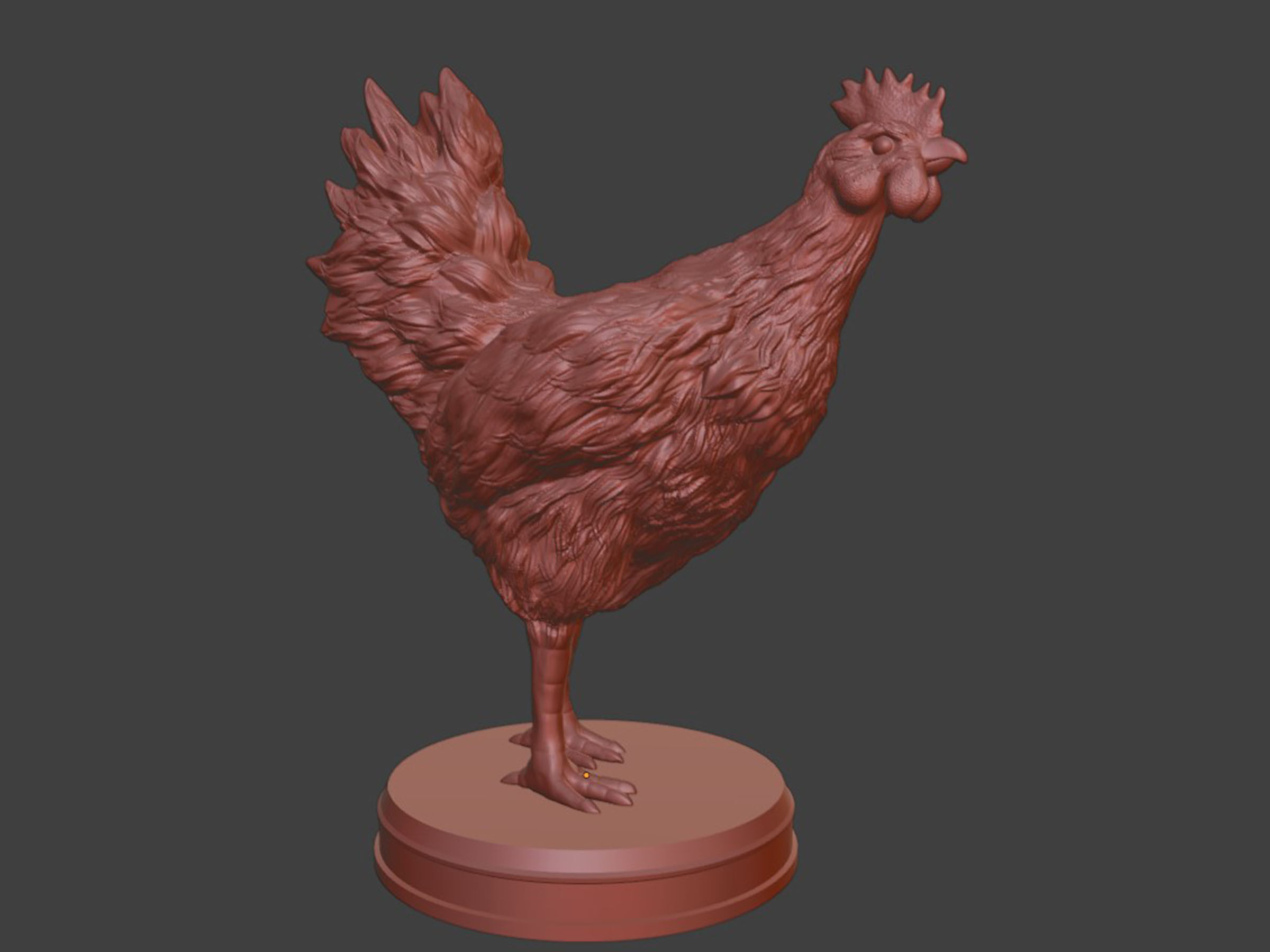 Hen Chicken 3D print model_8