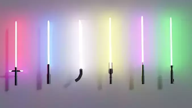 Collection of 6 Lightsabers