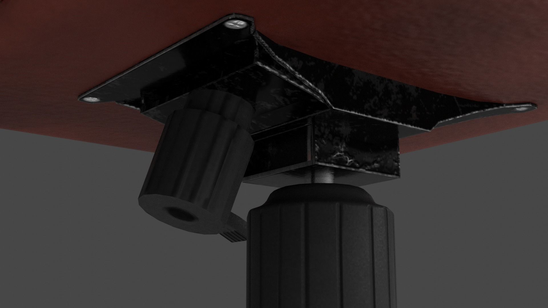 Office Chair Low-poly 3D model_6