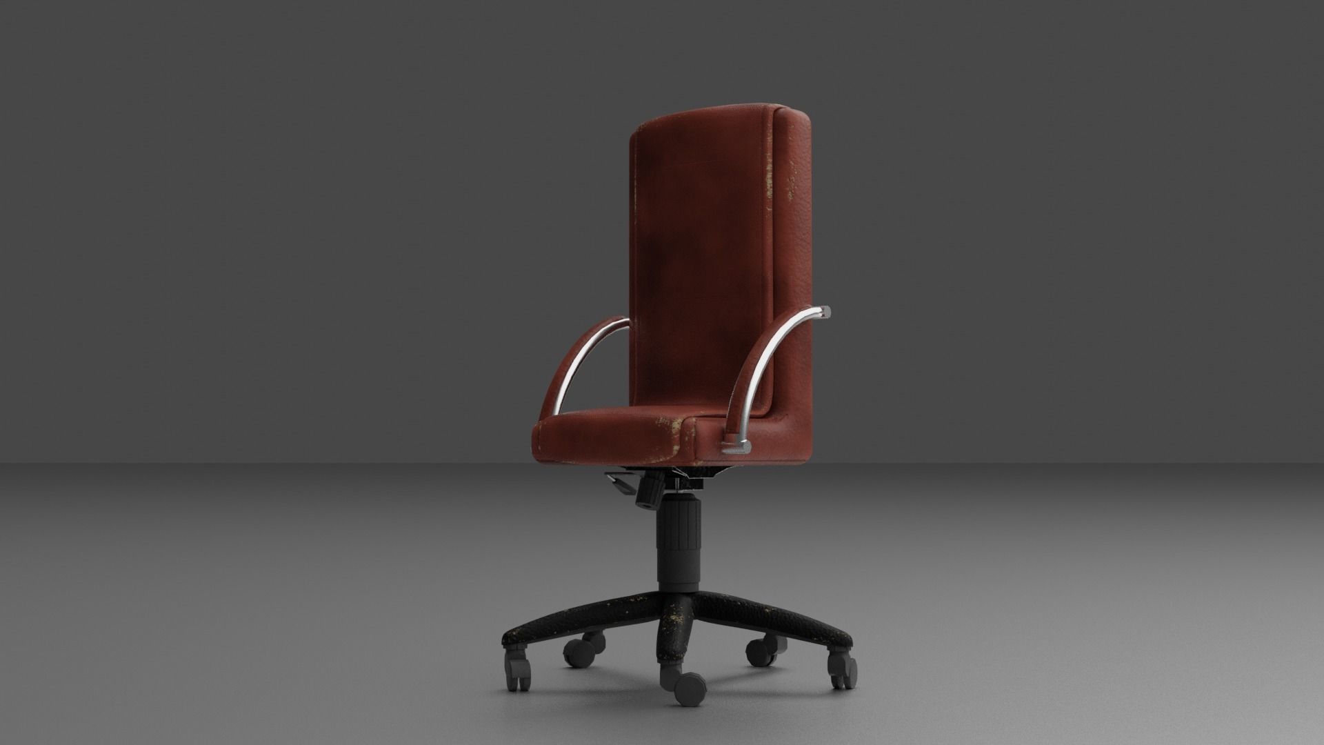 Office Chair Low-poly 3D model_1