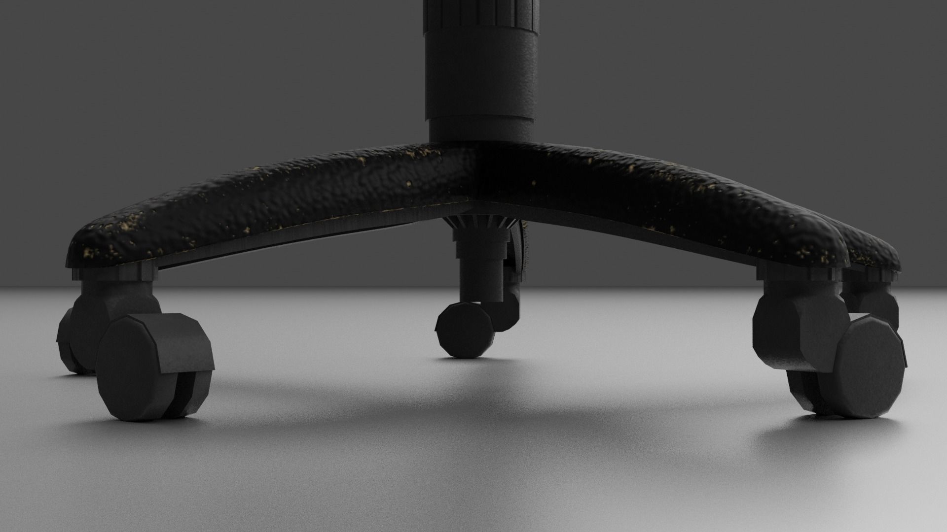 Office Chair Low-poly 3D model_7