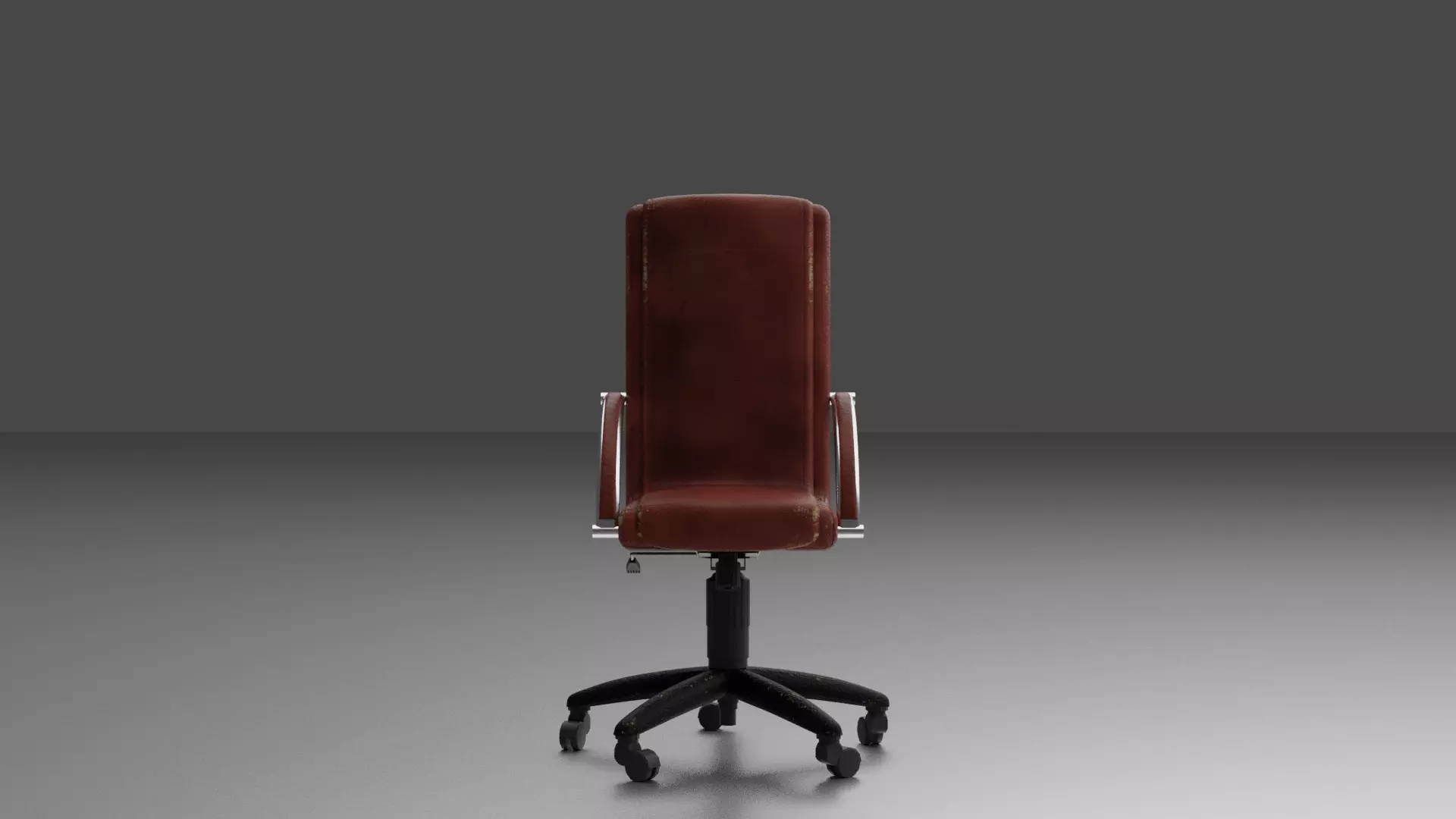 Office Chair Low-poly 3D model_0