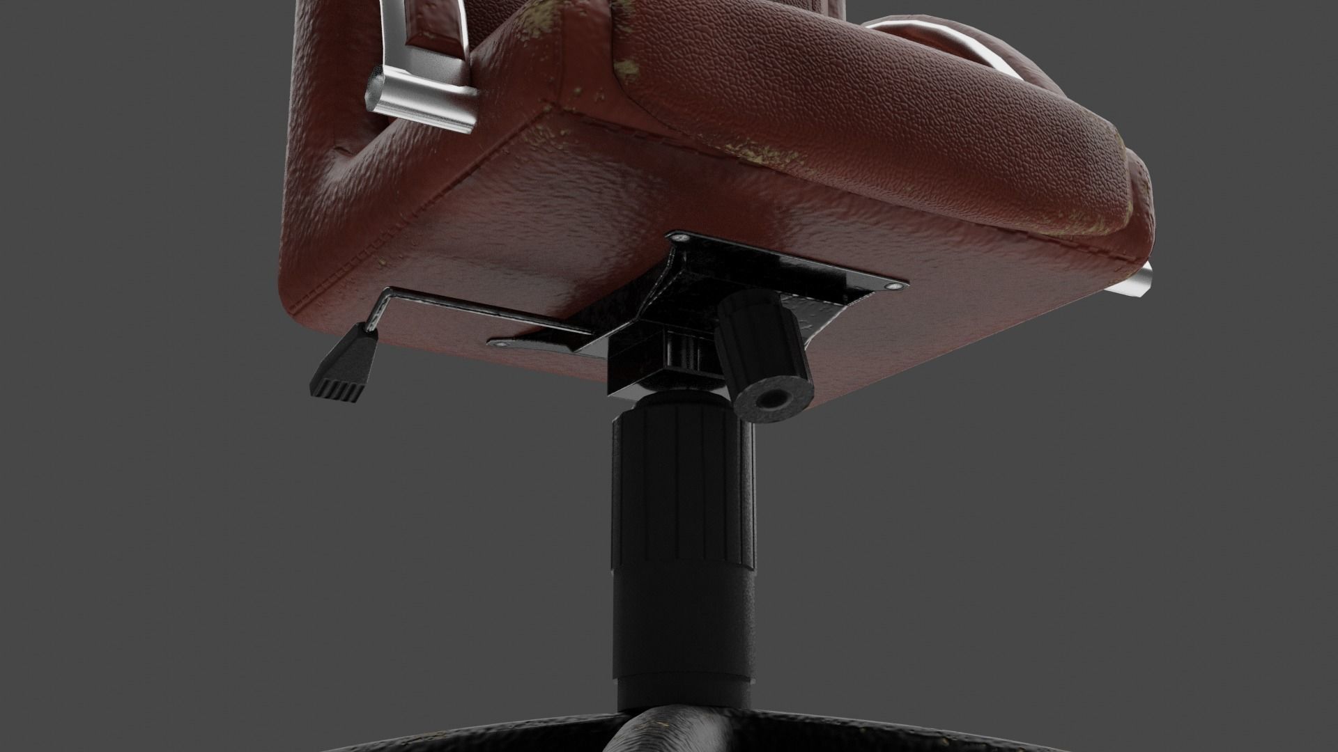 Office Chair Low-poly 3D model_4