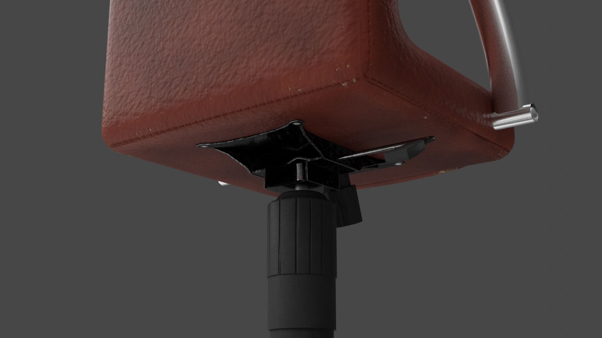 Office Chair Low-poly 3D model_3