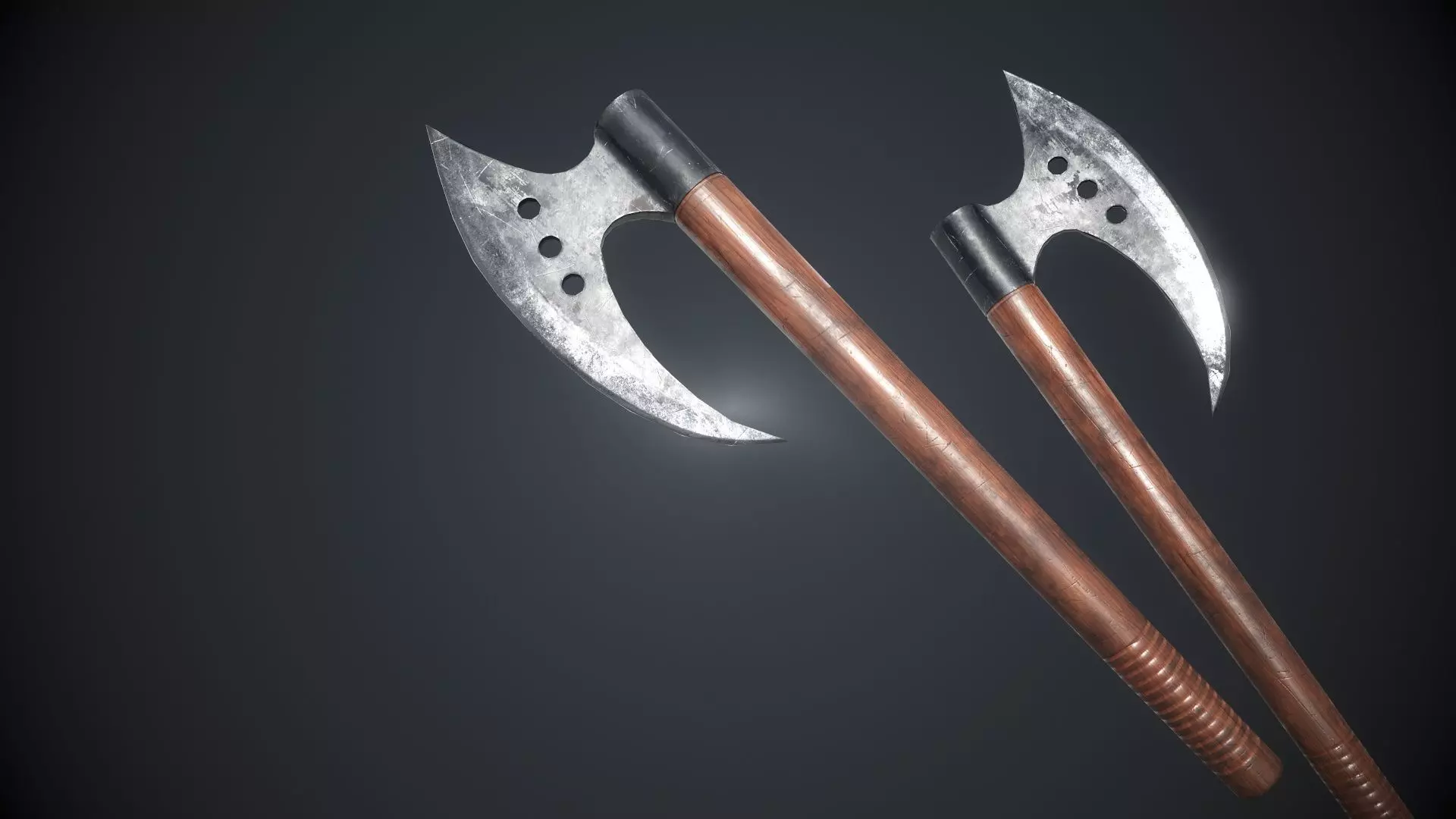 Axe Game ready Model Low-poly 3D model_0