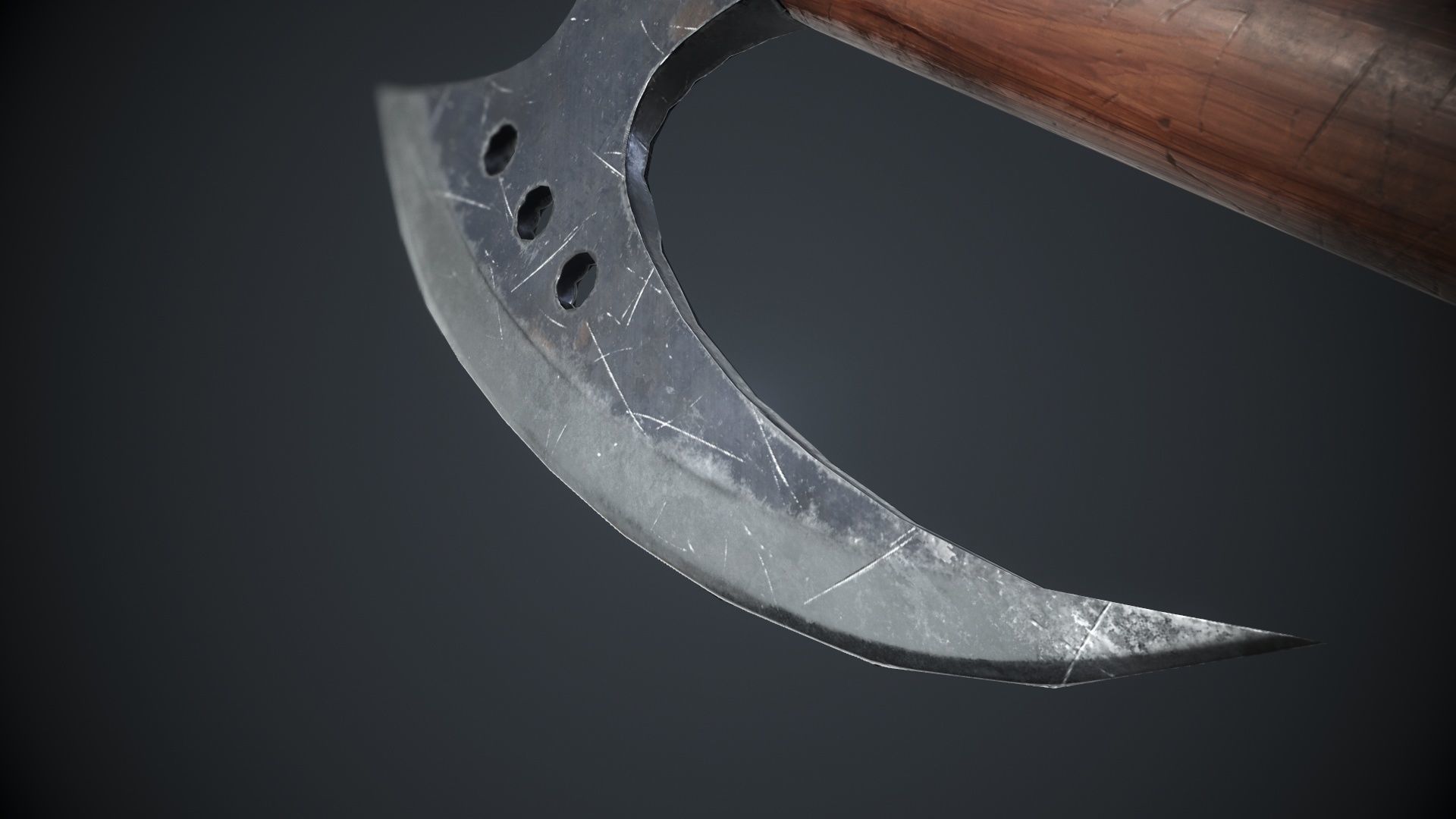 Axe Game ready Model Low-poly 3D model_10