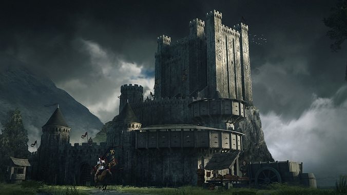 Basic Medieval Castle Pack  3D model