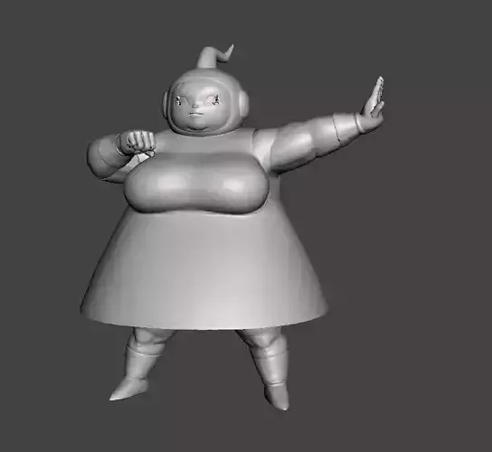 Ribrianne 3D Model girl in dress