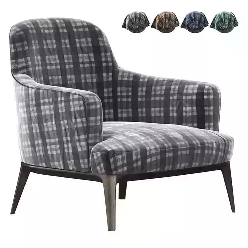 ANE LARGE Fabric armchair with armrests