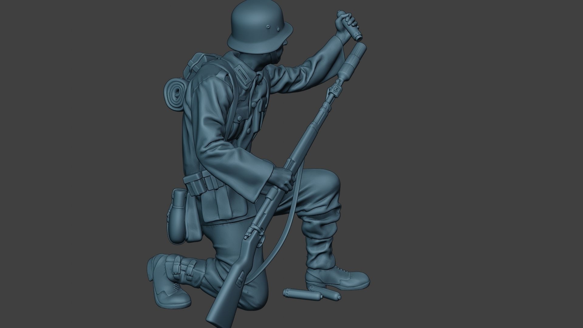 German soldier ww2 Schiessbecher2 G5 3D print model_31