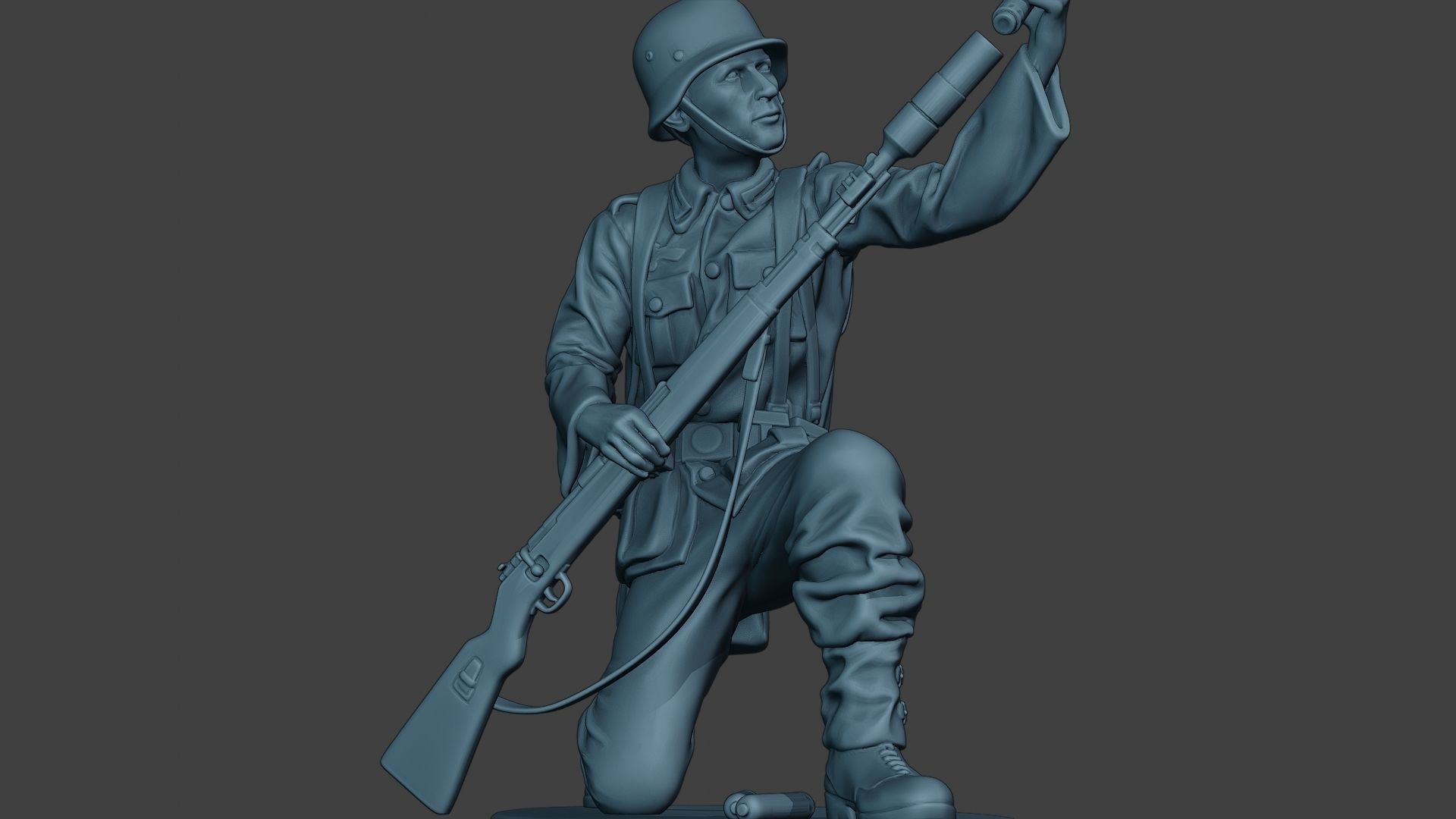 German soldier ww2 Schiessbecher2 G5 3D print model_13