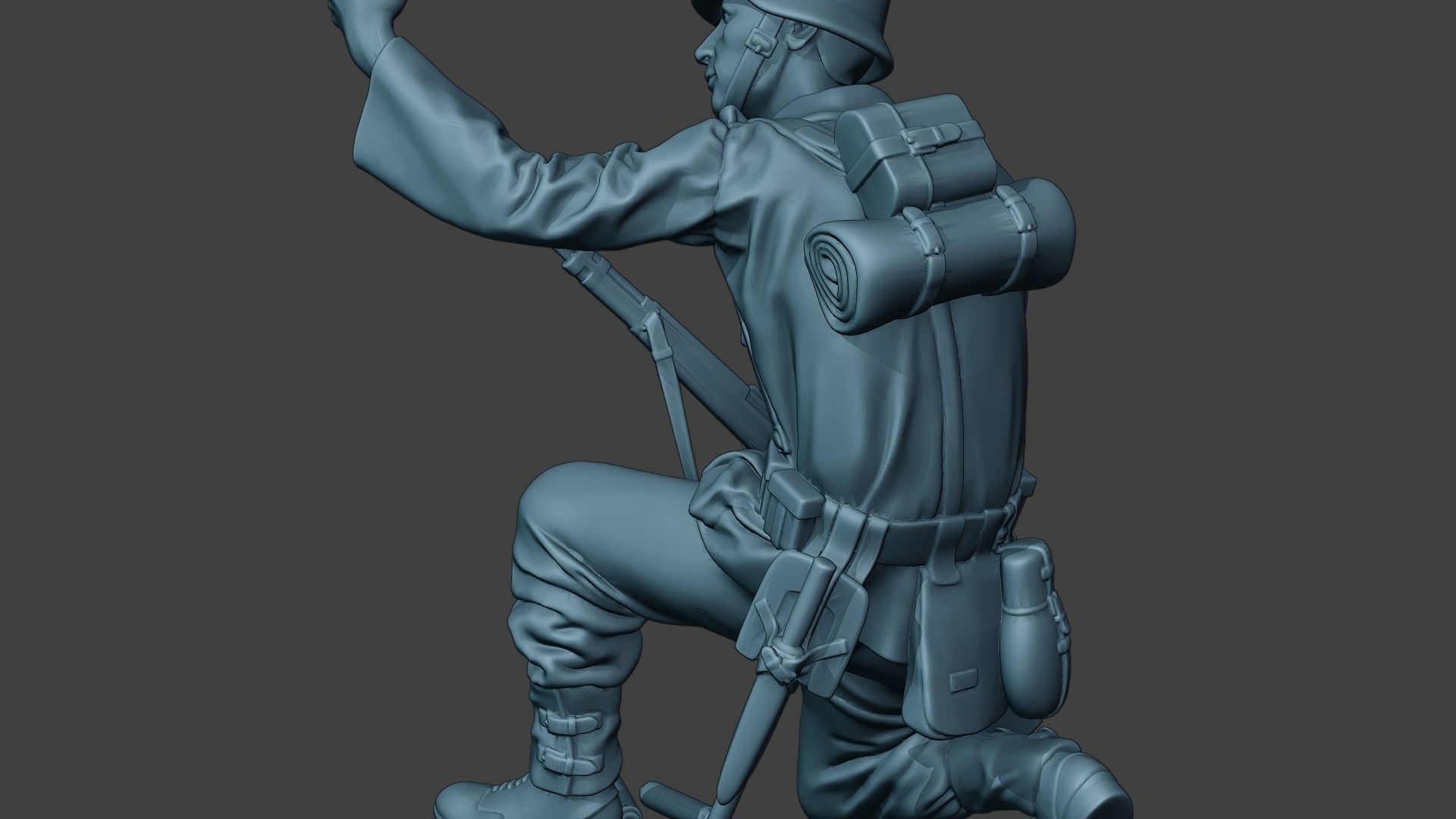 German soldier ww2 Schiessbecher2 G5 3D print model_26