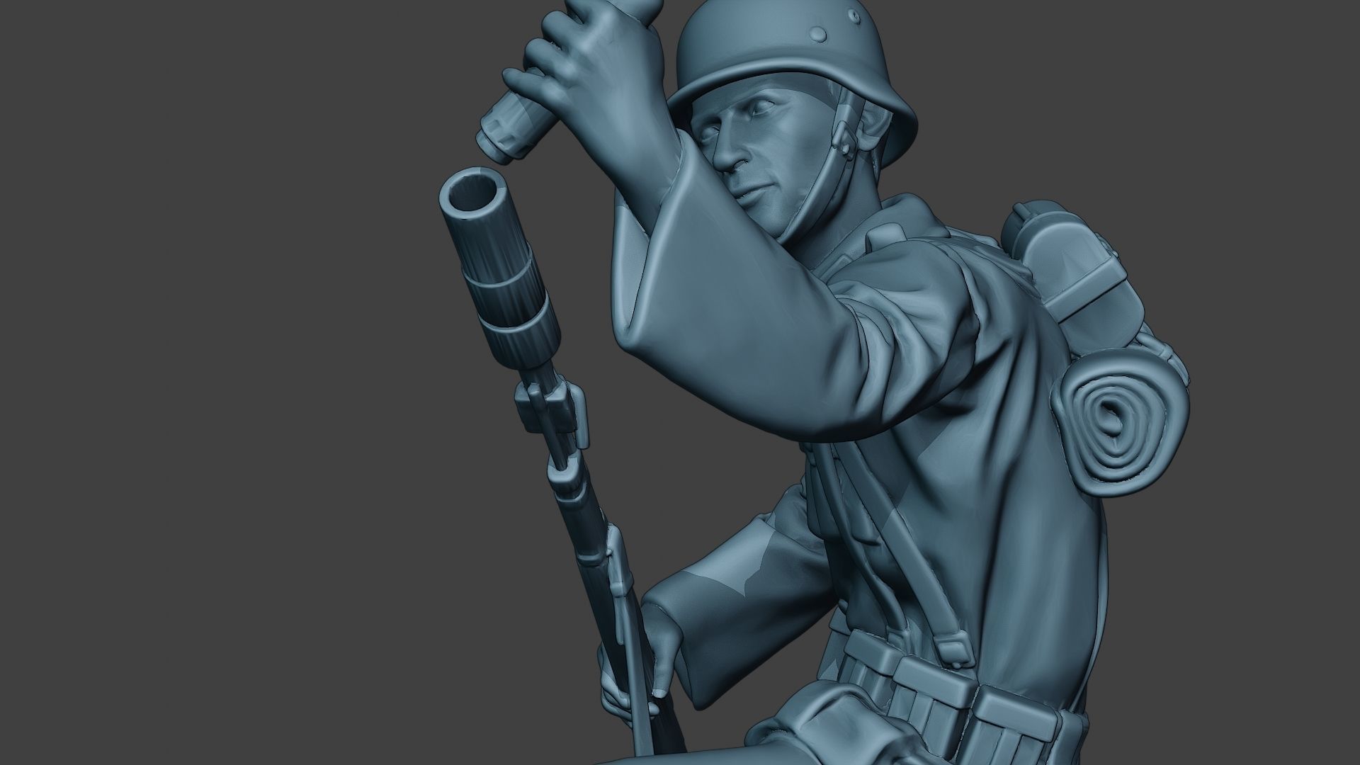 German soldier ww2 Schiessbecher2 G5 3D print model_18