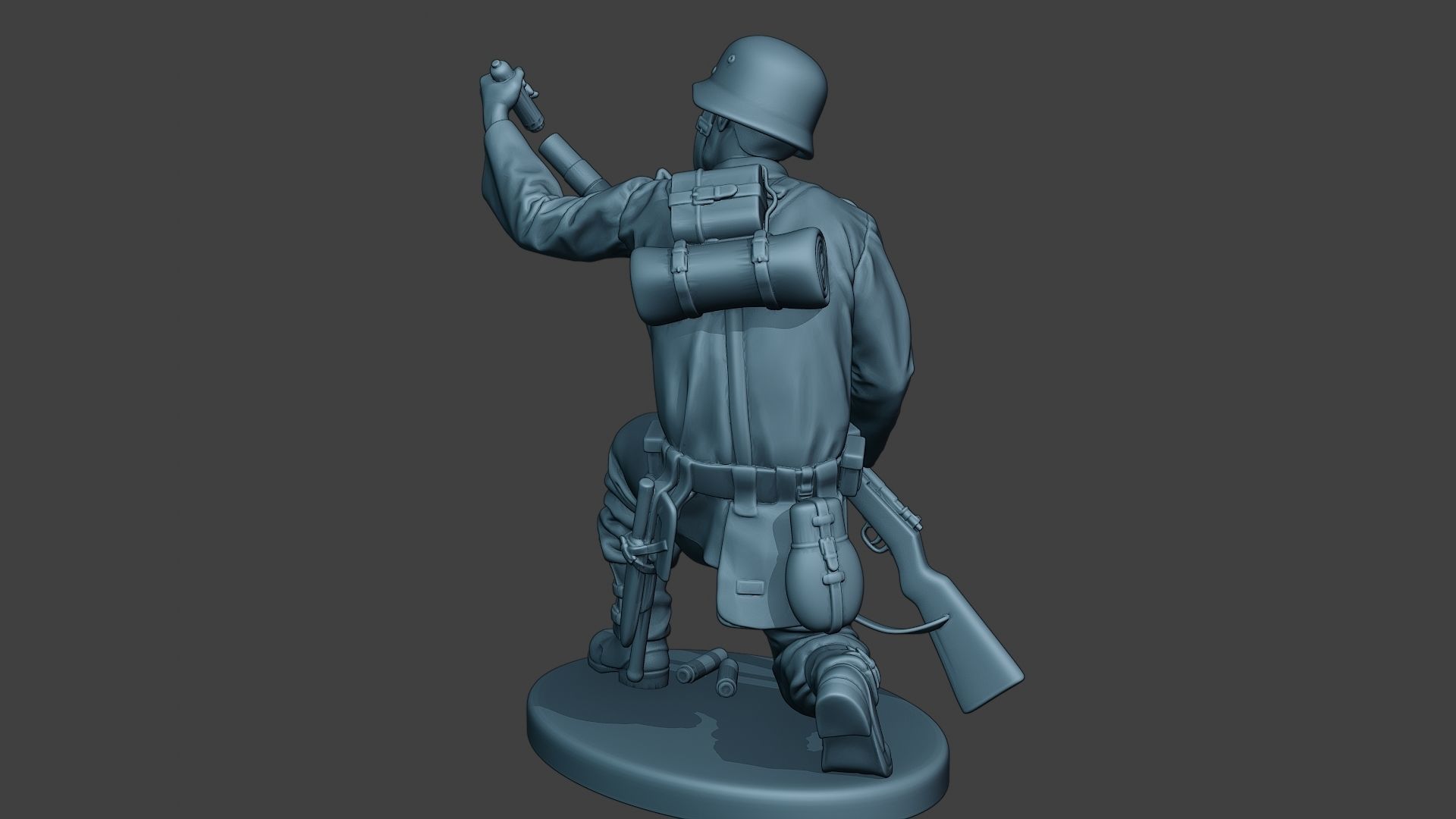 German soldier ww2 Schiessbecher2 G5 3D print model_5