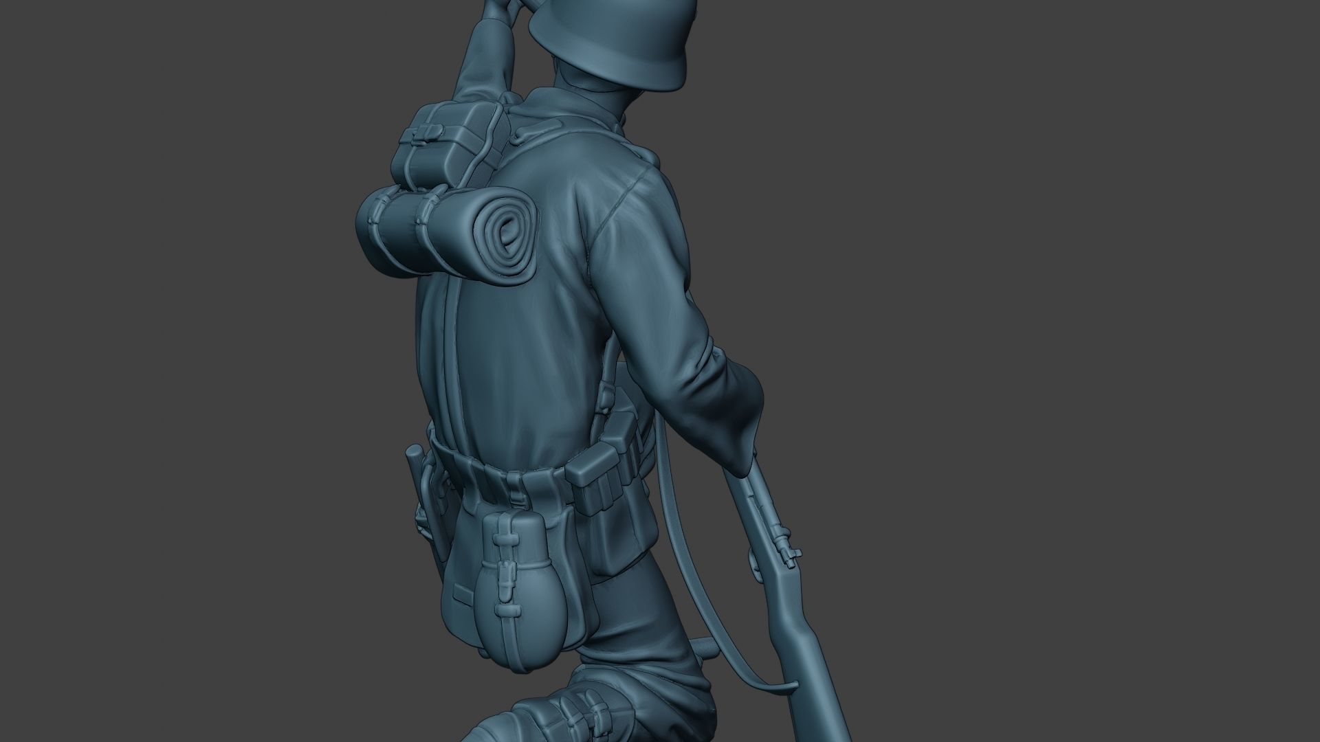 German soldier ww2 Schiessbecher2 G5 3D print model_25