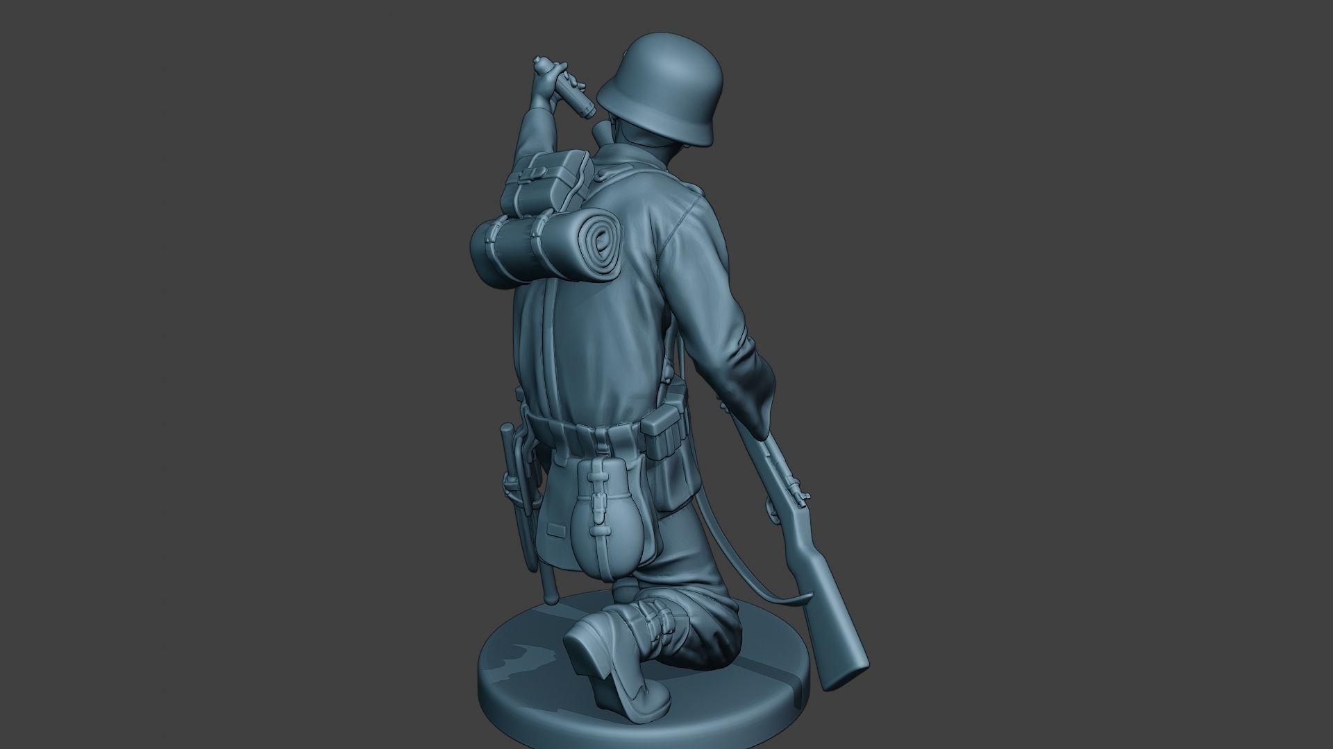 German soldier ww2 Schiessbecher2 G5 3D print model_6