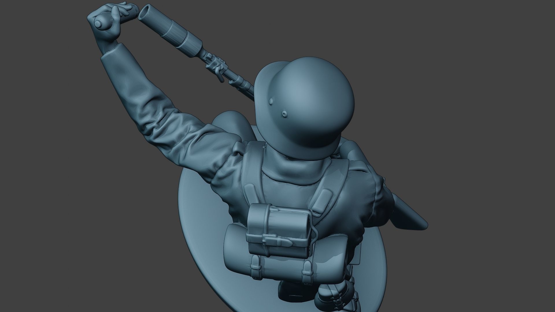 German soldier ww2 Schiessbecher2 G5 3D print model_16