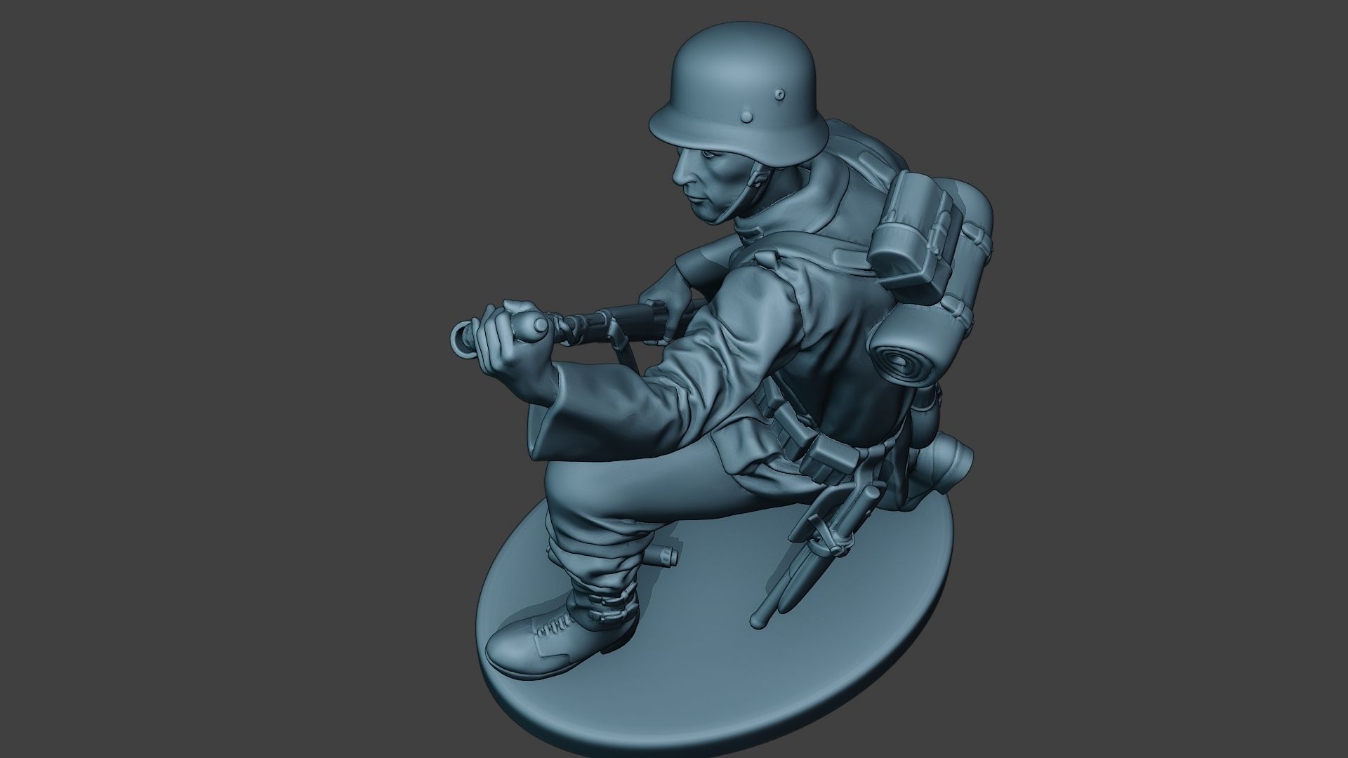 German soldier ww2 Schiessbecher2 G5 3D print model_15
