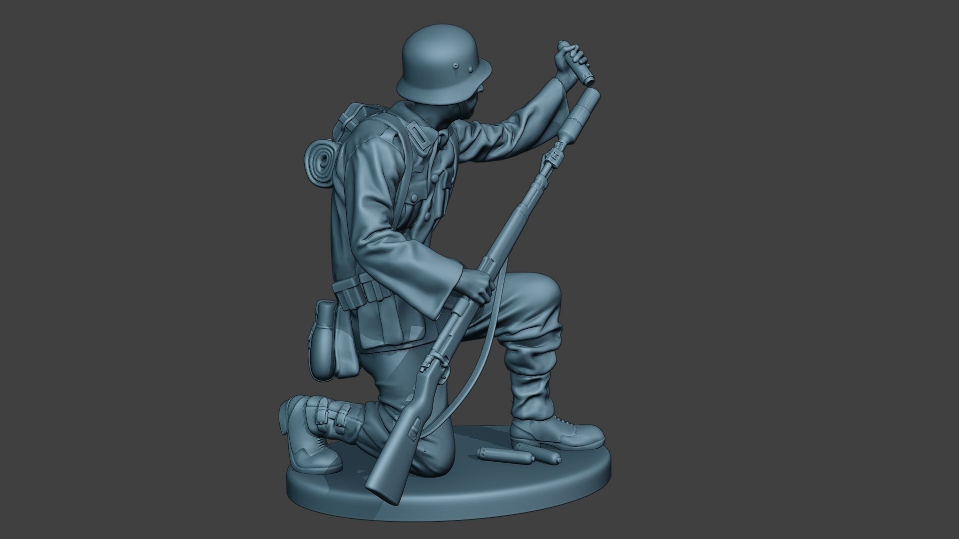 German soldier ww2 Schiessbecher2 G5 3D print model_8