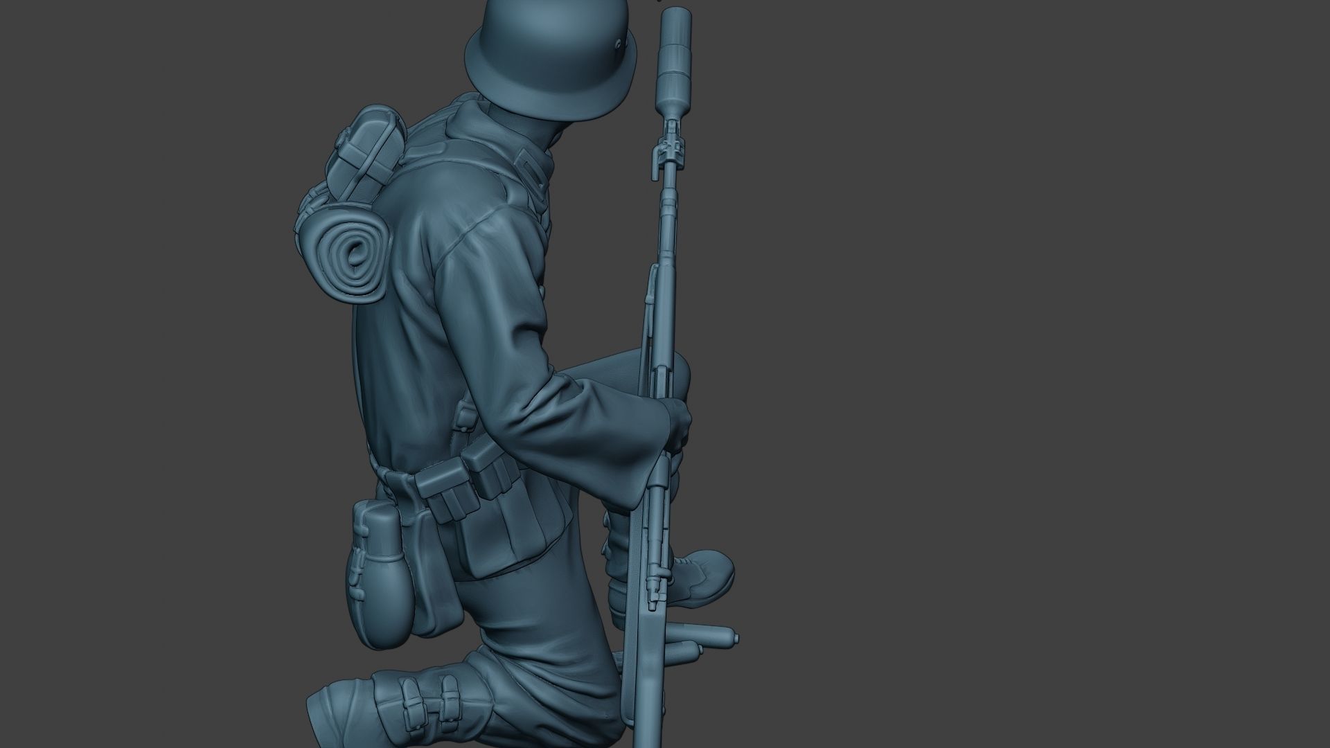German soldier ww2 Schiessbecher2 G5 3D print model_24