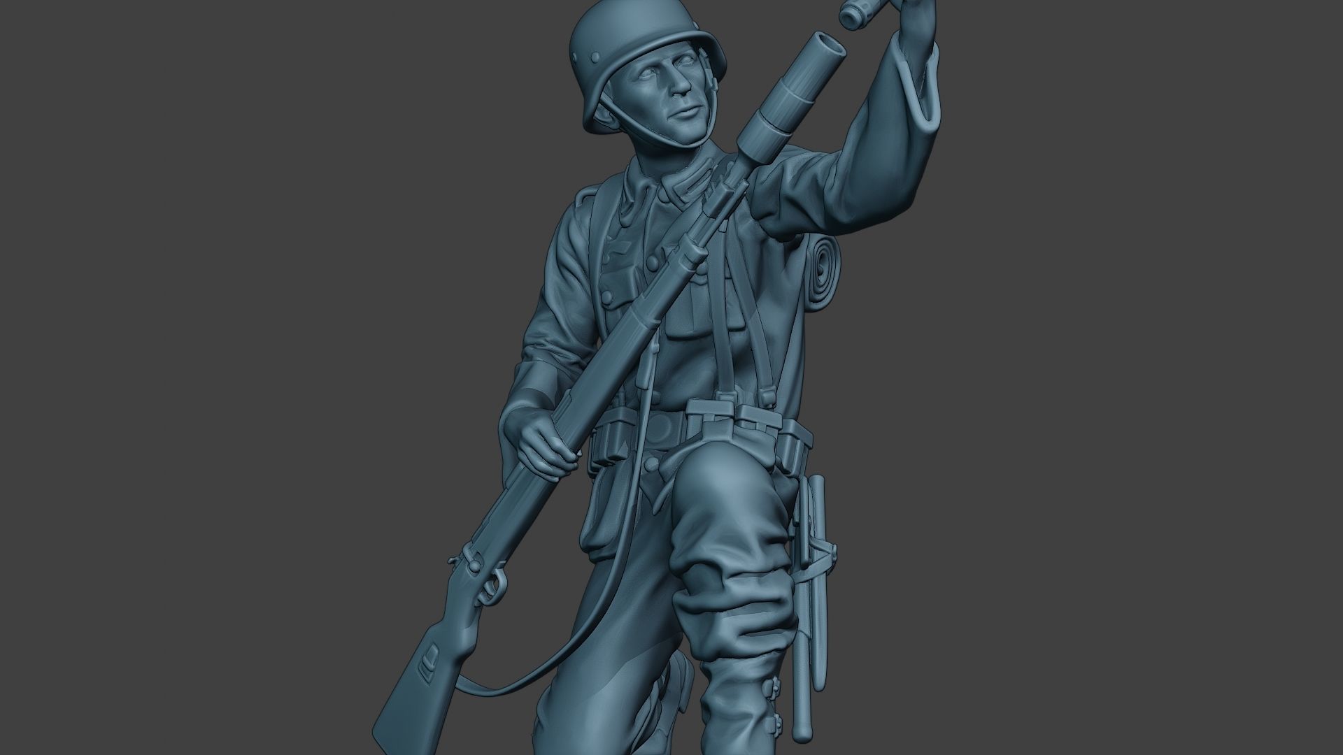 German soldier ww2 Schiessbecher2 G5 3D print model_28