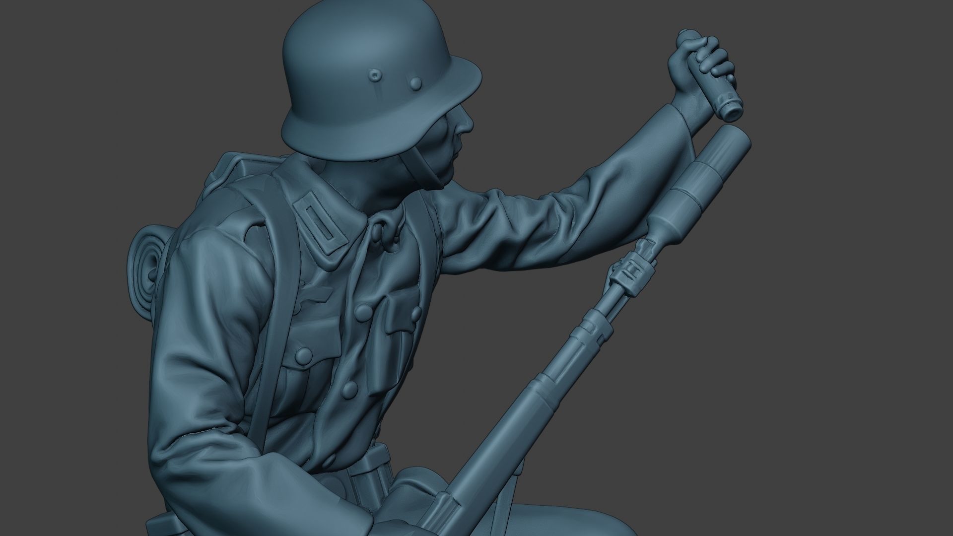 German soldier ww2 Schiessbecher2 G5 3D print model_20