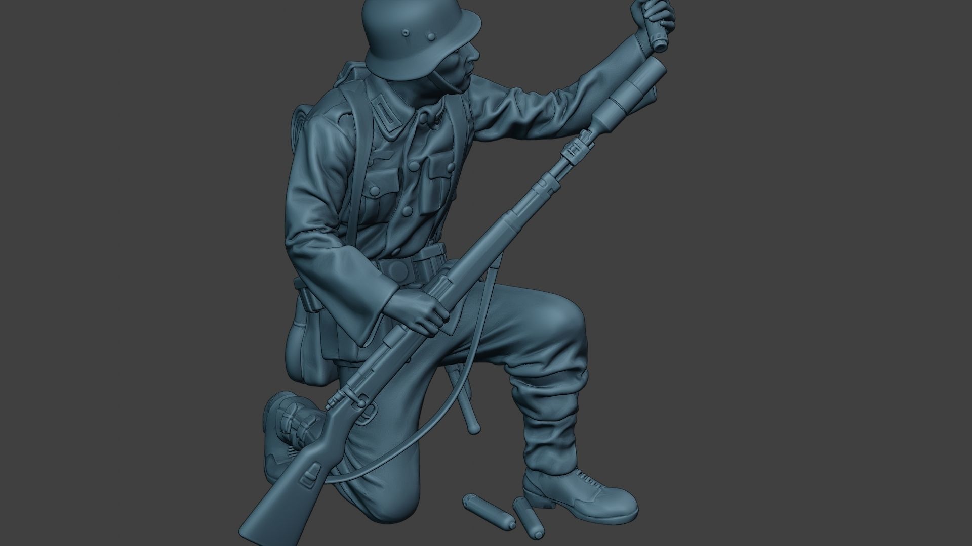 German soldier ww2 Schiessbecher2 G5 3D print model_30