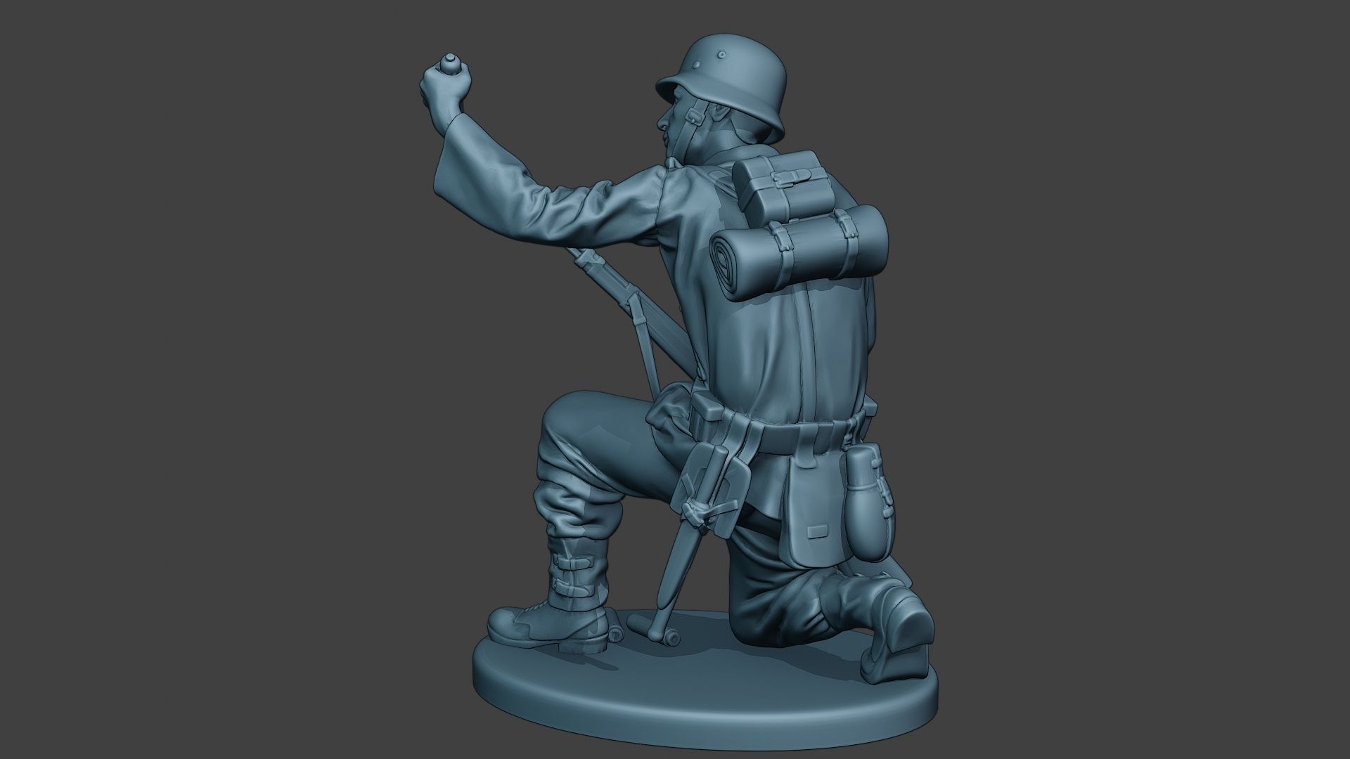 German soldier ww2 Schiessbecher2 G5 3D print model_4