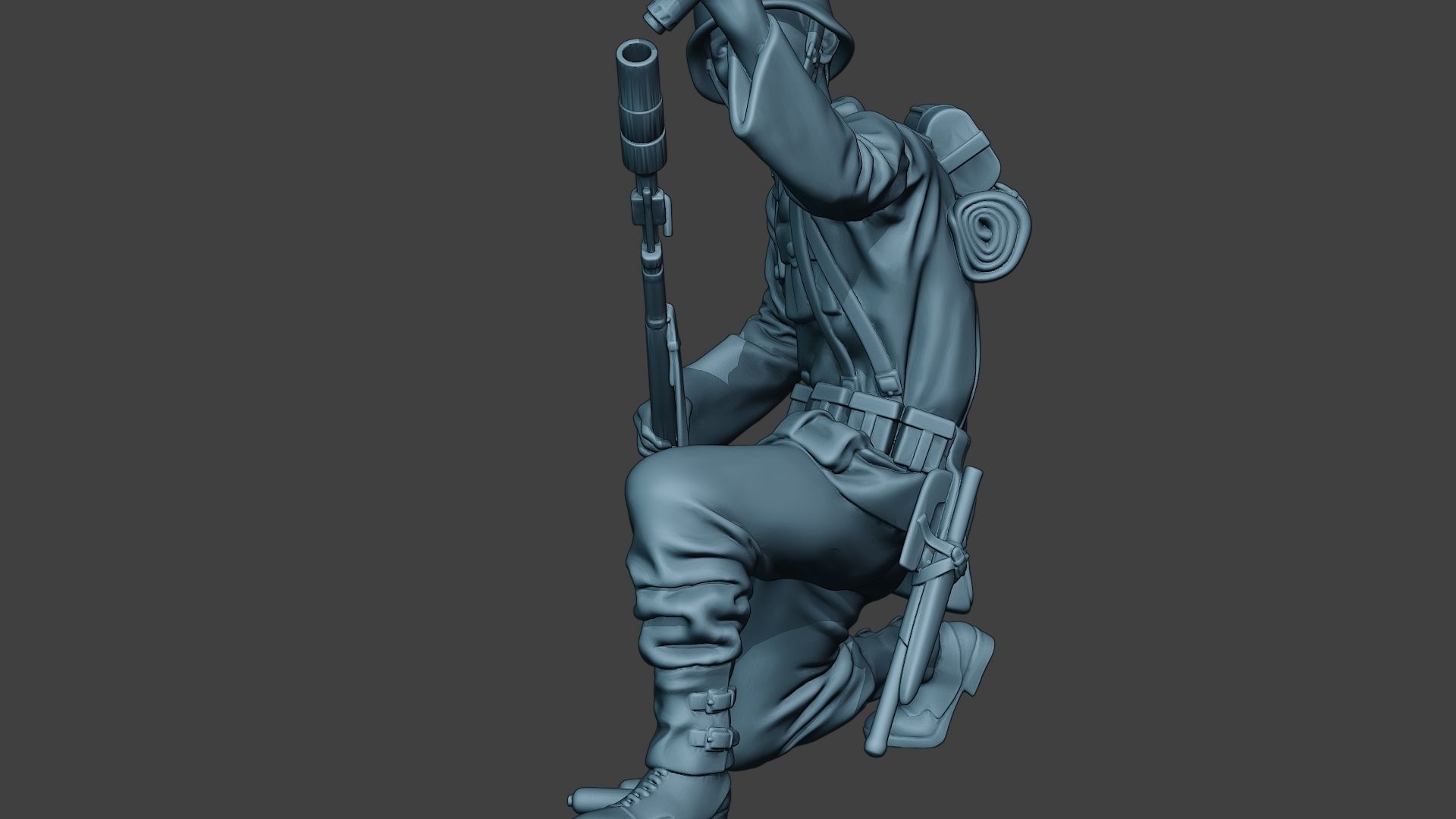 German soldier ww2 Schiessbecher2 G5 3D print model_27