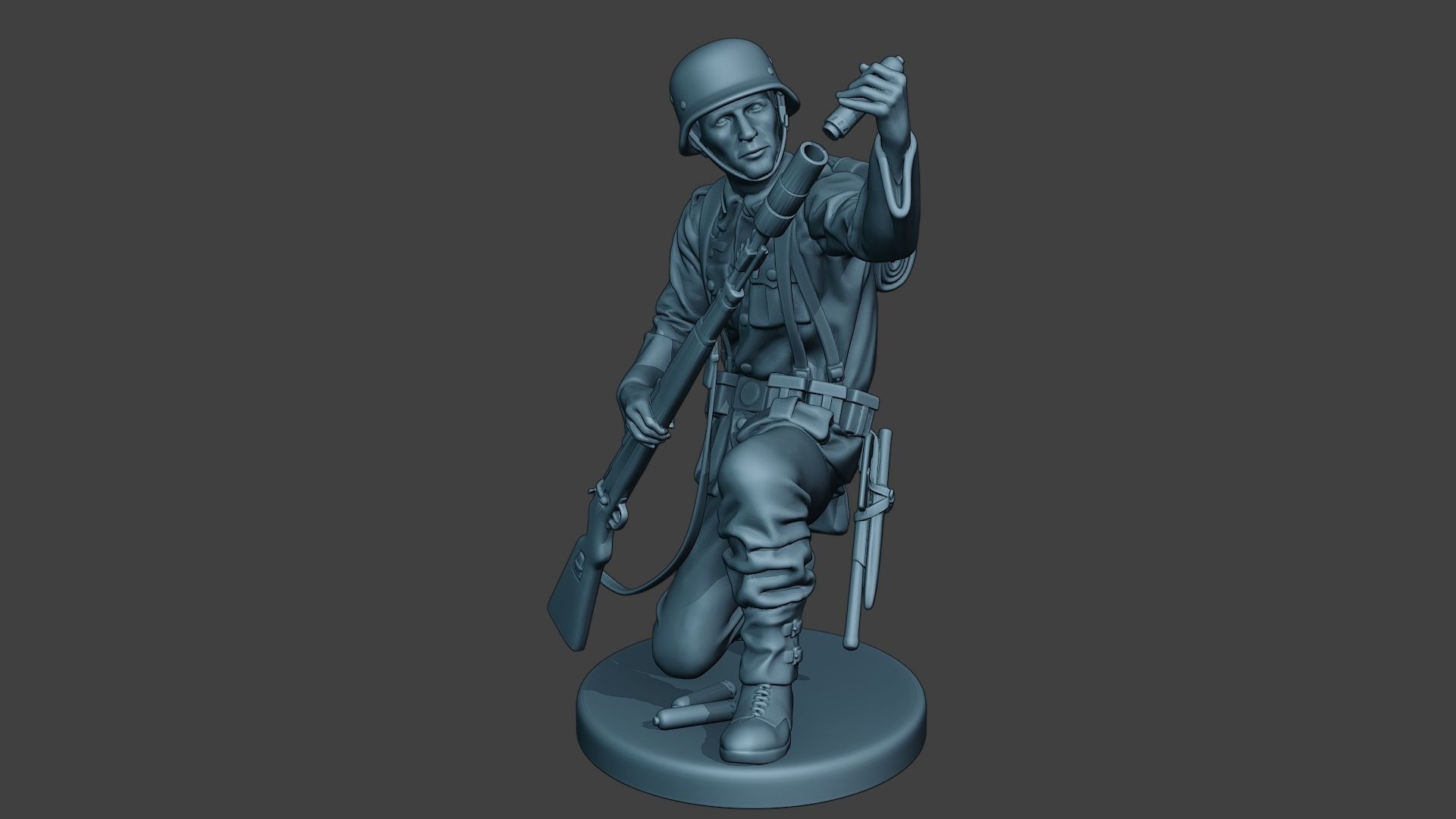 German soldier ww2 Schiessbecher2 G5 3D print model_11