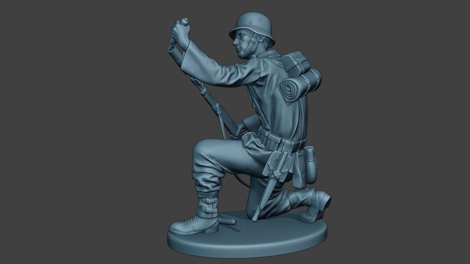 German soldier ww2 Schiessbecher2 G5 3D print model_3